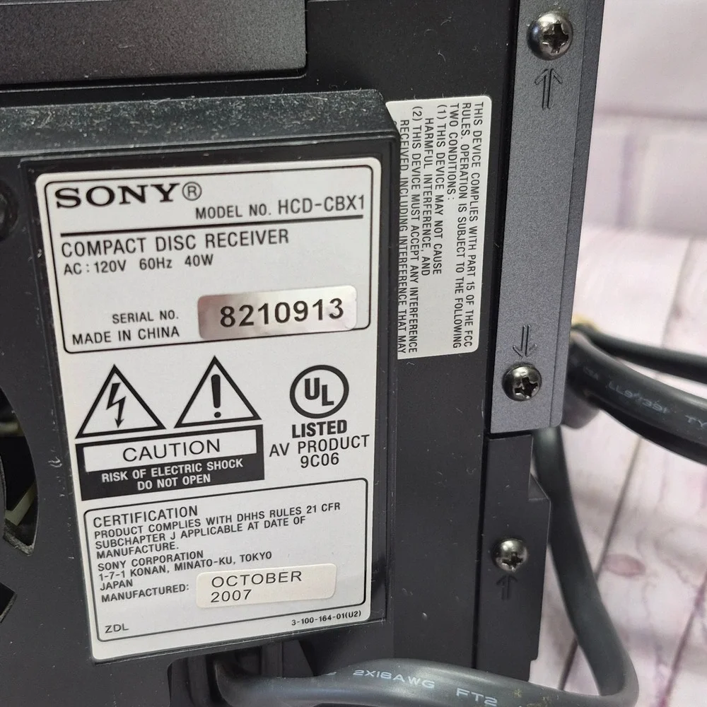 Sony cmt bx1